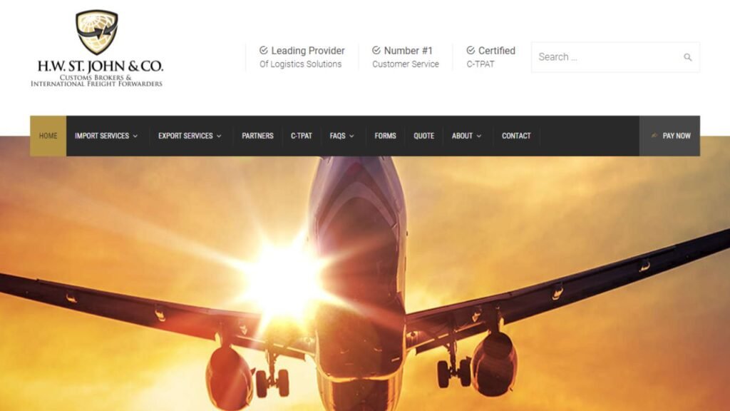 纽约 8 大顶级货运代理 HW 圣约翰公司