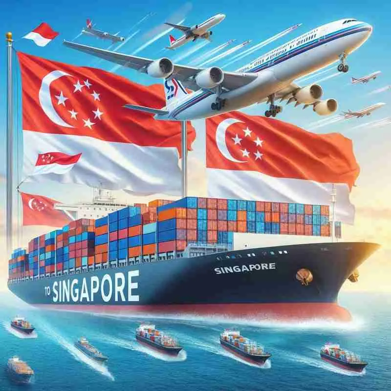 Frete aéreo da China para Cingapura