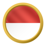 pngtree monaco circle flag with gold ring vector png image 13812432